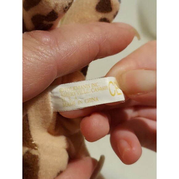 Folkmanis African Giraffe Mini Stuffed Animal Plush Finger Puppet Retired - Picture 5 of 11
